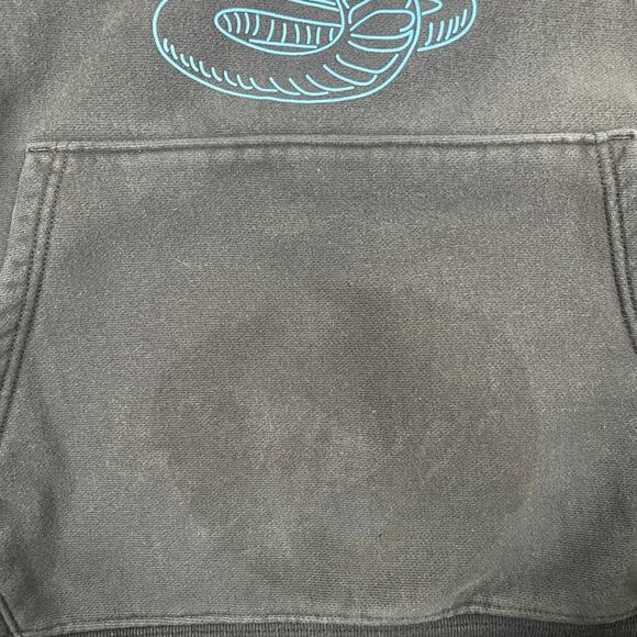 Champion x Cobra Kai Collab Pullover Hoodie No Mercy L Reverse Weave Sun Faded - Picture 4 of 10